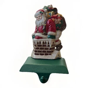 Midwest Cannon Falls Santa en Chimenea Medias Colgador Hierro Fundido Thomas L. Cathey - Imagen 1 de 10