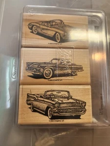 Stampin Up Classic Convertibles set of 3 "Retired" Chevy Corvette Thunderbird - Picture 1 of 6