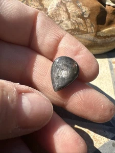 Canadian Blue Sapphire High Dome Cabochon Eye Of Odin Deposit Bluejay Mine #066 - Picture 1 of 8