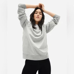 Everlane French Terry Sweatshirt Unisex XXS grau Rundhals Oversized Baumwolle - Bild 1 von 9