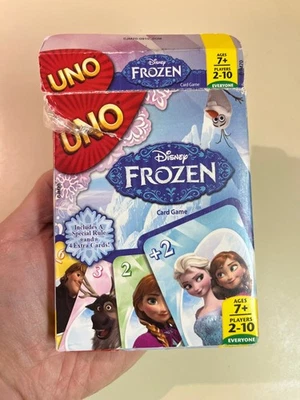 UNO Disney Frozen Card Game Mattel 2-10 Players Ages 7, Damaged Box, READ - Image 1 of 4