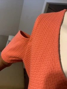 Coral Colored Jessica Simpson Dress Size M. Light Weight With Drop Off Shoulder - Picture 1 of 5