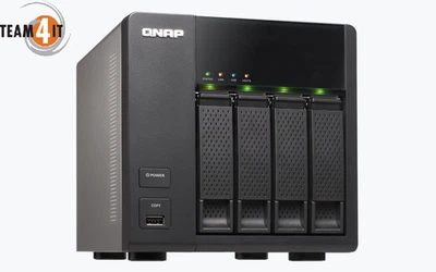 QNAP TS-420 NAS Server 1.6GHz / 512MB DDR3 4x3.5"/2.5" HDD/SSD - Image 1 of 4