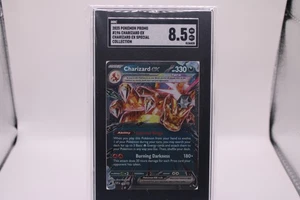 Charizard ex 2025 Pokémon Promo SGC 8.5 #196 Tera Crystal Holo Rare - Picture 1 of 2