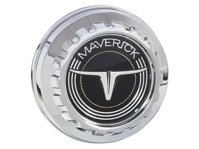 1970-77 Maverick Gas Cap Vented Chrome-Plated Logo and Silver Accents New - Image 1 of 4