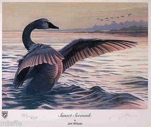 VIRGINIA #16 2003 STATE DUCK STAMP PRINT WHISTLING SWAN by Jim Wilson List $155 - Picture 1 of 1