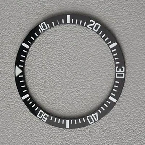 Bisel de cerámica SEIKO SKX007 SKX009 negro SKX (estilo MIL SUB) plano C3 - Imagen 1 de 2