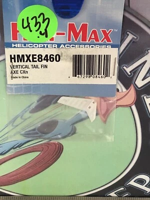 Hacha de aleta de cola vertical Heli-Max HMXE8460 CX Nano nueva en paquete enviada a EE. UU. Foto 1 de 3