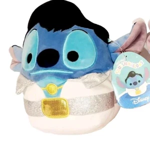 Squishmallows Disney Stitch Elvis with Jumpsuit 8" Soft Plush NWT + Mini Stitch - Picture 1 of 15