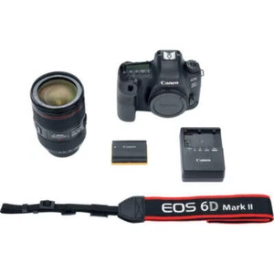 * OPEN BOX EXCELLENT * Canon EOS 6D Mark II DSLR Camera with EF 24-105mm f/4L IS - Picture 1 of 10