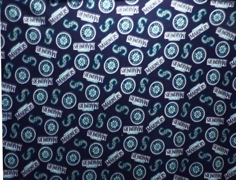 Seattle Mariners Cozy Fleece Throw Blanket  72"  X 60"  Hard to Find Design Cover