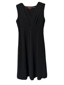 Merona Women’sParty Black Dress V-Neck Sleeveless Size XS Nylon Fit and Flare - Picture 1 of 3