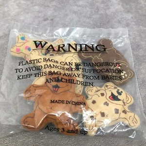 Nabisco Teddy Grahams Finger Puppets Approx. 2 1/2" -NOS- Never Opened - Imagen 1 de 11