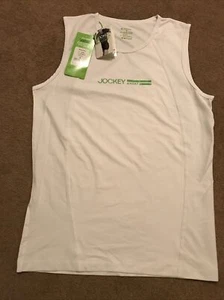 Jockey Sport Men’s Tactel Athletics Shirt -Vest-Underwear White Size S - Picture 1 of 4