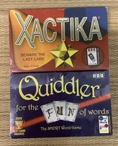 Giochi di carte strategiche XACTIKA e Quiddler di SET Enterprises NUOVI - Foto 1 di 8