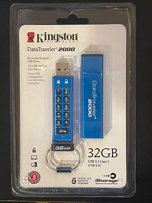 Kingston DataTraveler 2000 32GB USB Flash Drive - DT2000 - Image 1 of 2