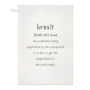 Brexit The Undefined Tea Towel Dish Cloth Funny Political Britain Europe EU - Picture 1 of 1
