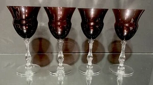 Cambridge...#3126..Set (4) Wasserkelche...7,875"..Amethyst...zwei Sets von (4) - Bild 1 von 15