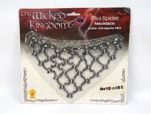 Spider Necklace Witch Costume Accessory Wicked Kingdom Rubie's 6958 Spiderweb - Picture 1 of 3
