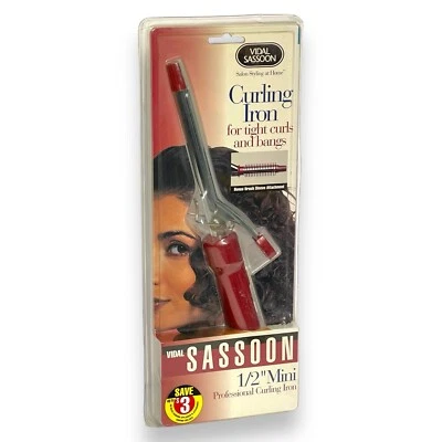 Vidal Sassoon 1/2 Mini Professional Curling Iron VS-103C BONUS Brush Sleeve VTG - Image 1 of 4