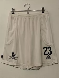 Adidas Climalite Anfield United #23 White Soccer Shorts YOUTH size L  - Picture 1 of 9