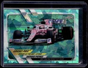 2021 Topps Chrome Sapphire Formula 1 F1 #169 Sergio Perez Aqua /99 - Picture 1 of 2