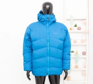 Chaqueta de plumón Norrona Trollveggen azul lago con capucha acolchada abrigo de invierno para hombre talla L - Imagen 1 de 11