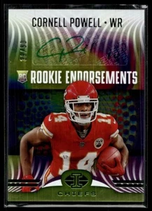 Illusions Green Rookie Endosos 2021/50 Auto Cornell Powell Chiefs - Imagen 1 de 1