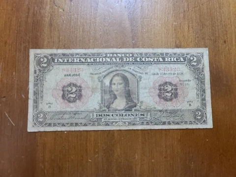 Costa rica 2 colones 1936 Cover
