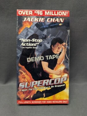 Supercop (VHS, 1997) Jackie Chan  - Demo Tape Rare Jackie Chan Art/Cover - Image 1 of 3