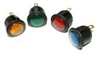 LED Warning Light 12V Suits 20mm Round Hole 4 Colours Red Amber Blue Green