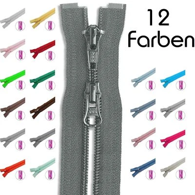 YKK INDUSTRIE 120cm / YKK 2-Wege Spiral Kunststoff Reißverschluss Zweiwege teilbar