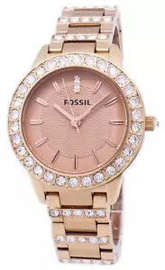 Orologio Donna FOSSIL JESSE ES3020 Bracciale Acciaio Rosè Swarovski - Foto 1 di 1