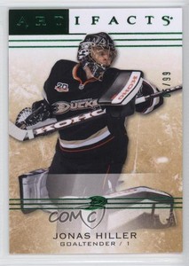 2014-15 Upper Deck Artifacts Legends Emerald /99 Jonas Hiller #116