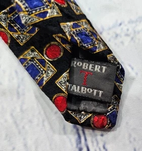 ROBERT TALBOTT Best of Class Seidenkleid Krawatte Struktur Edelsteine Design Krawatte Italien  - Bild 1 von 14