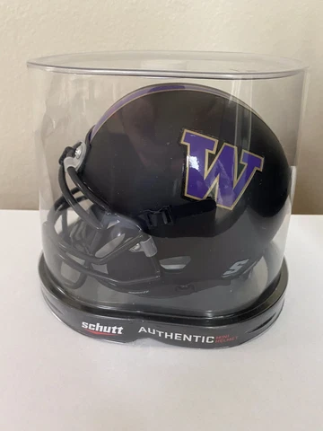 WASHINGTON HUSKIES NCAA SCHUTT AUTHENTIC MINI FOOTBALL HELMET Cover