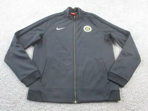 Nike FC Jacket Mens Large L Black Football Club Soccer Track Full Zip Logo GUC - Picture 1 of 12