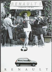 Renault 5 Campus Prima 1.4 1993-95 UK Market Foldout Sales Brochure - Picture 1 of 2