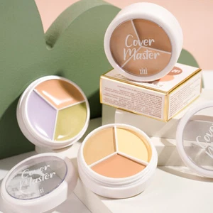 Palette Mit 3 Farbigen Concealern Foundation Creme Wasserfest Langlebig! / / - Picture 1 of 26