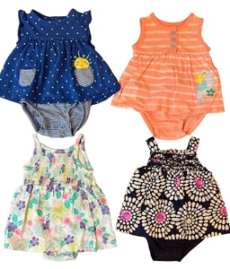 Baby Mädchen Kleidung Paket 3 Monate Kleider Strampler Sommer Outfits Paket Vogel Sonne - Bild 1 von 11