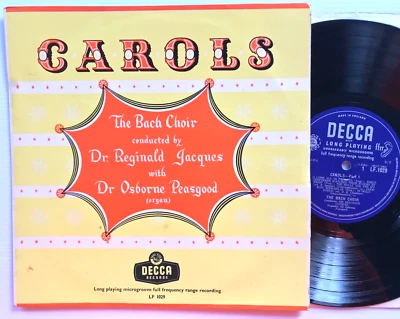 Christmas Carols- The Bach Choir 1954 Decca 10" Reginald Jacques - Image 1 of 4