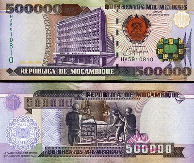 Mozambique 500000 500,000 Meticais 2003 (2004), UNC, P-142 - Image 1 of 3