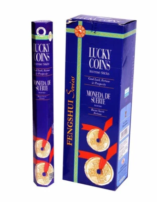 Darshan Lucky Coin Bamboo Sticks Naturduft Masala AGARBATTI 120 Sticks - Bild 1 von 4