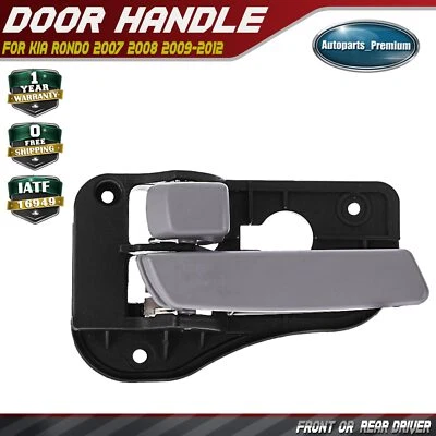 Front or Rear Driver Side Gray Interior Door Handle for Kia Rondo 2007 2008-2012 - Image 1 of 4