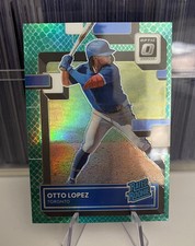 2022 Donruss Optic #49 Otto Lopez Green Dragon Prizm Rated Rookie #’d /99 RC