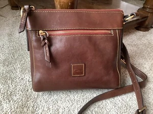 Dooney and Bourke Florentine Allison Crossbody Chestnut EUC - Picture 1 of 18