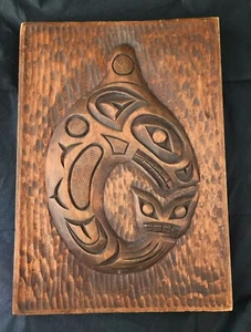 Phillip Oppenheim Interior Salish Indian Rare Wood Carving - Bild 1 von 3