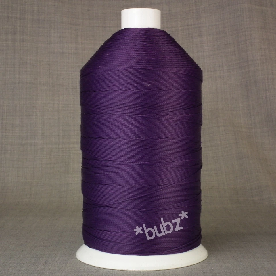 HEAVY DUTY BONDED NYLON SEWING THREAD 10 TKT 1,500m PURPLE LEATHER REPAIR CRAFT - Image 1 of 1