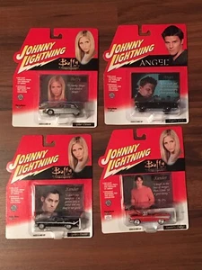 Johnny Lightning Buffy the Vampire Slayer/Angel 4 car lot w/Photo Cards - Picture 1 of 2