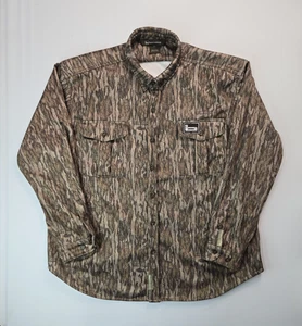 Banded Mossy Oak Bottomland Camo Button Up Shirt Jacket Mens Size XL - Picture 1 of 7